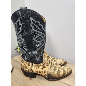 Tony Lama Style 8800 Reptile Snakeskin Cowboy Boots Mens Size 10 D